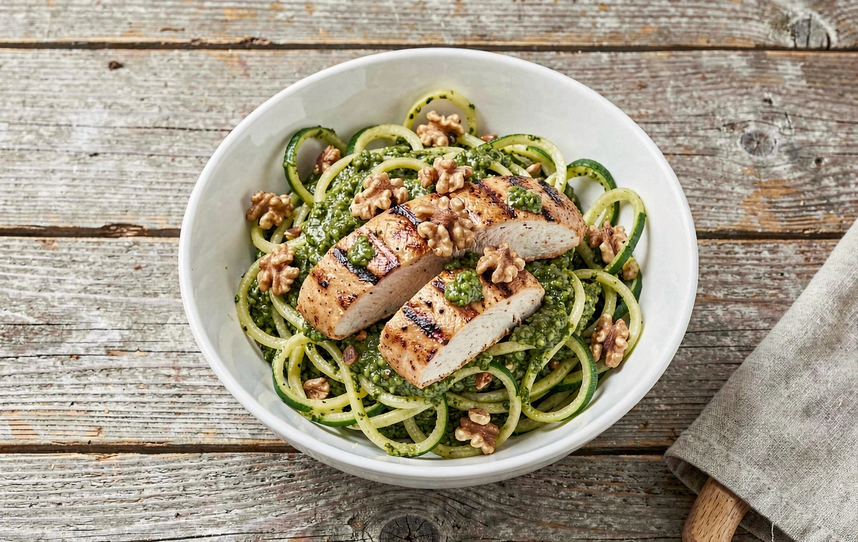 Zoodles con Pesto de Nuez